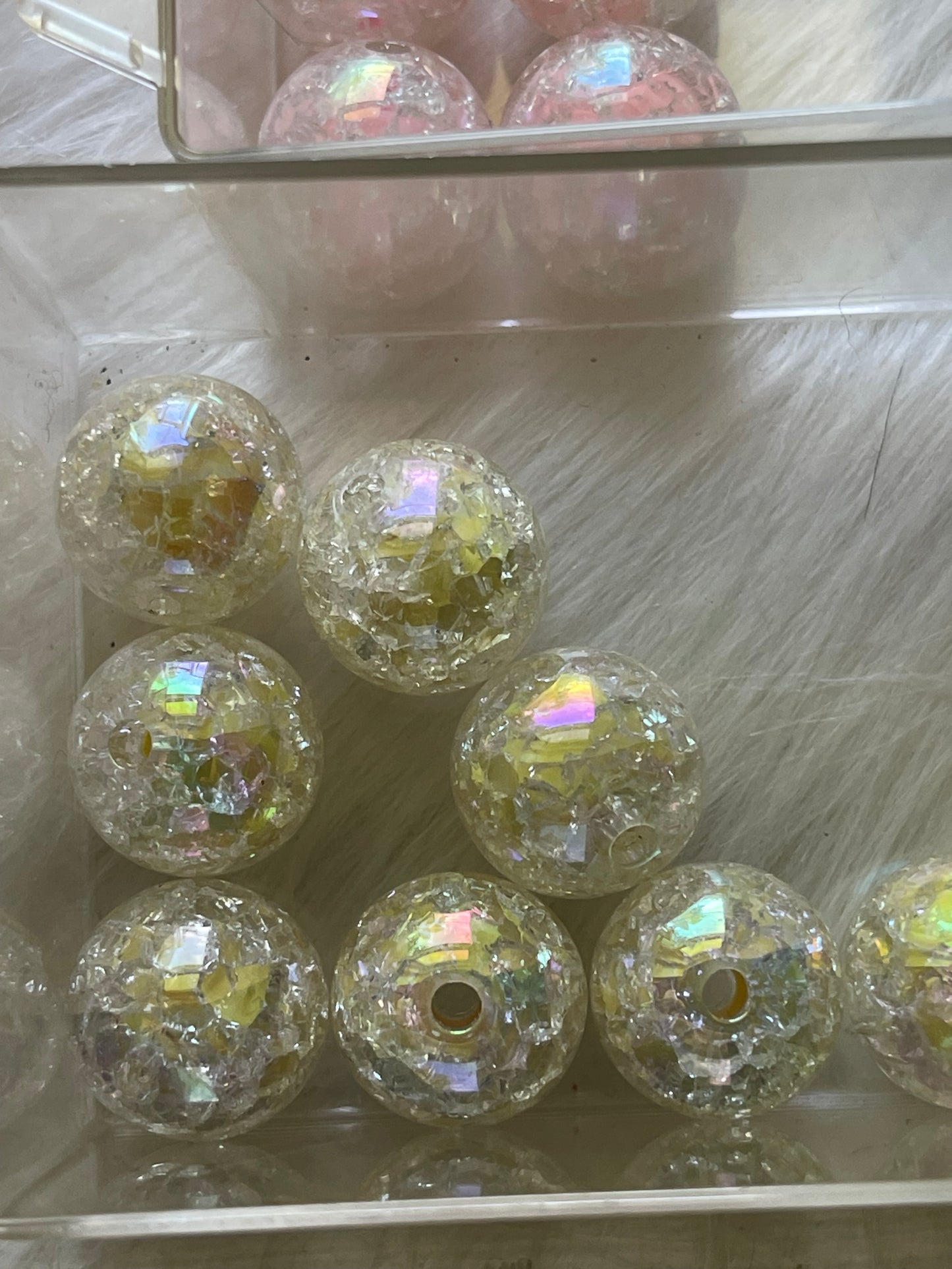 16mm ACRYLIC BEAD-CRACKLE (23 Options)
