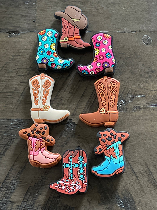 SILICONE FOCAL- Cowboy Boot Boots (8 Options)