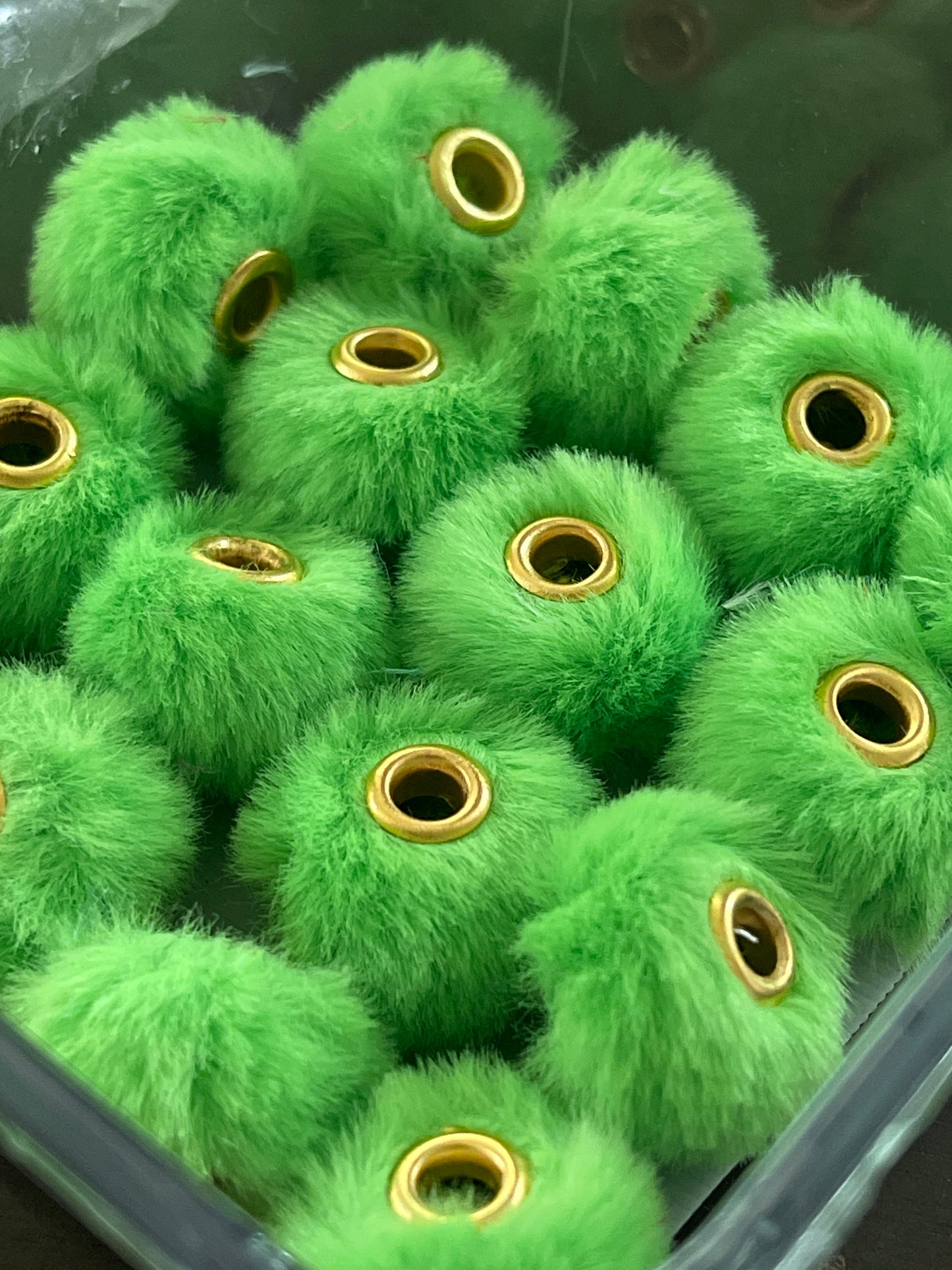 Spacers- 14mm Soft Fuzzy (35 colors)(Faux Rabbit Fur)