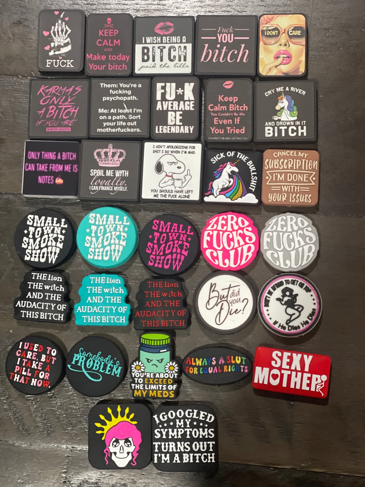 SILICONE FOCAL- New Adult Sarcasm (31 options)