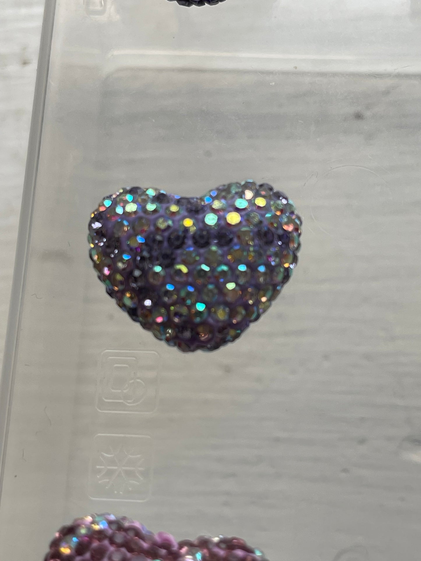 23mm Rhinestone Hearts (18 Options) (Rhinestone Heart only-Focal sold separately)