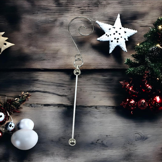 Swirly Beadable Ornament Tree Hanger Blank (Focal and beads sold separately)