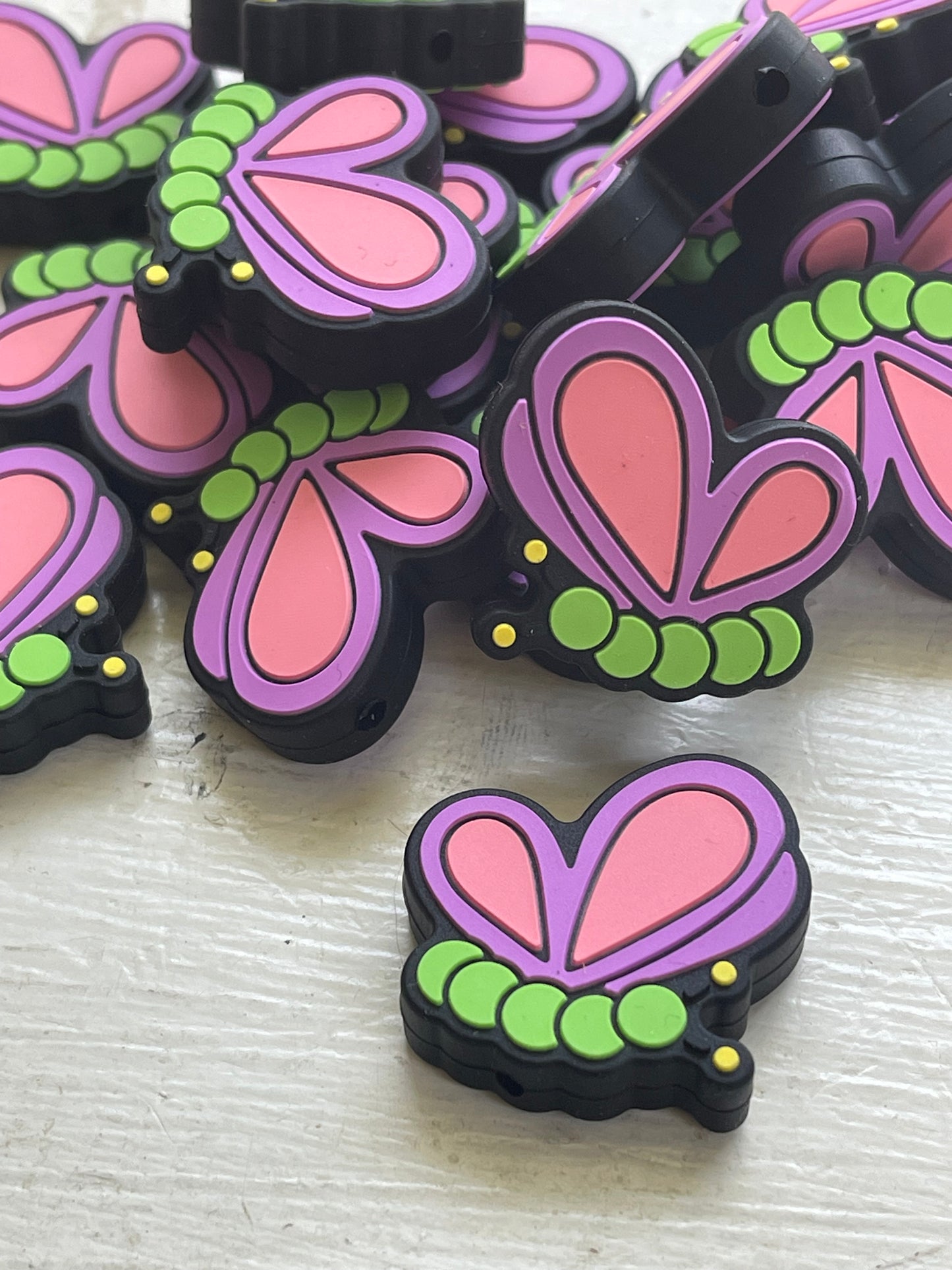 SILICONE FOCALS- Butterflies (2 COLOR OPTIONS)