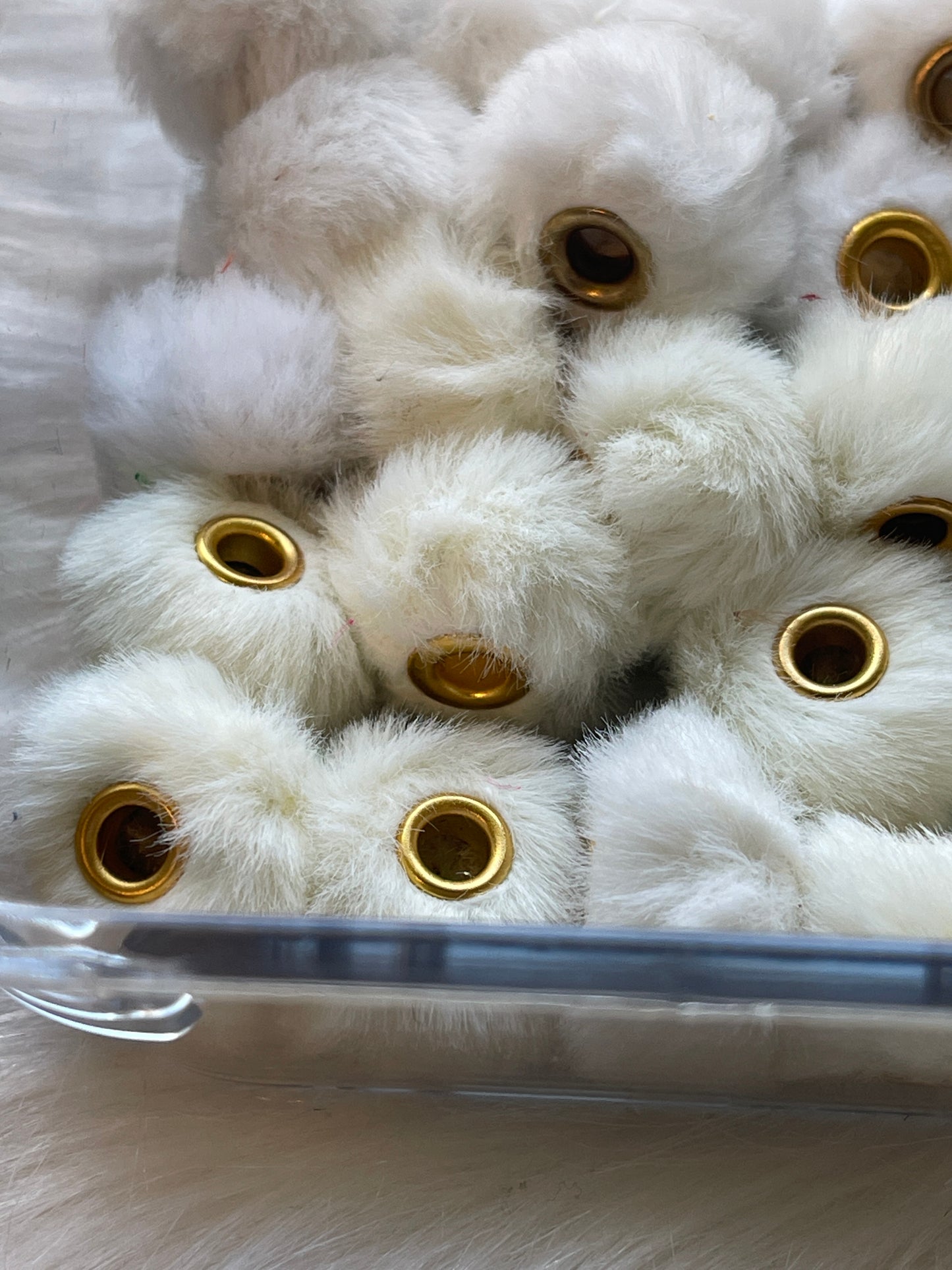 Spacers- 14mm Soft Fuzzy (35 colors)(Faux Rabbit Fur)