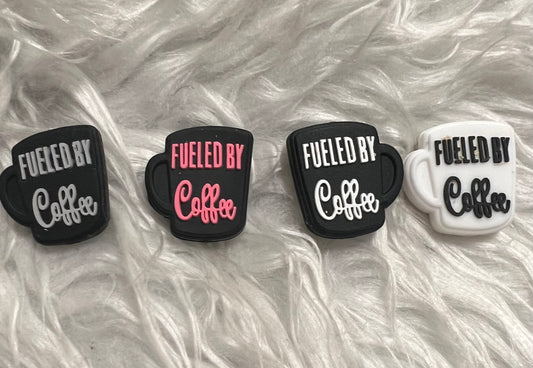 SILICONE FOCALS- Fueled by Coffee Mug (4 COLOR OPTIONS)