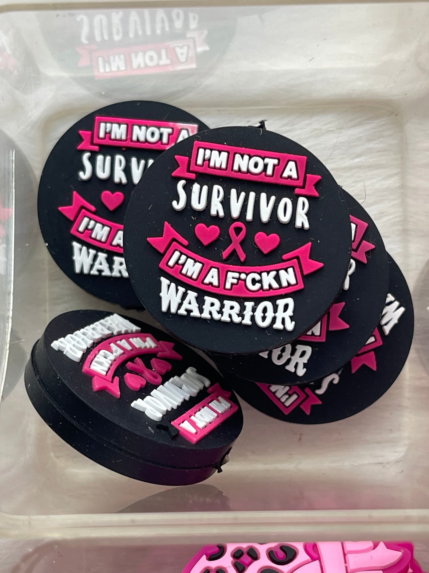 SILICONE FOCAL- Cancer & Ribbons(17 Options)