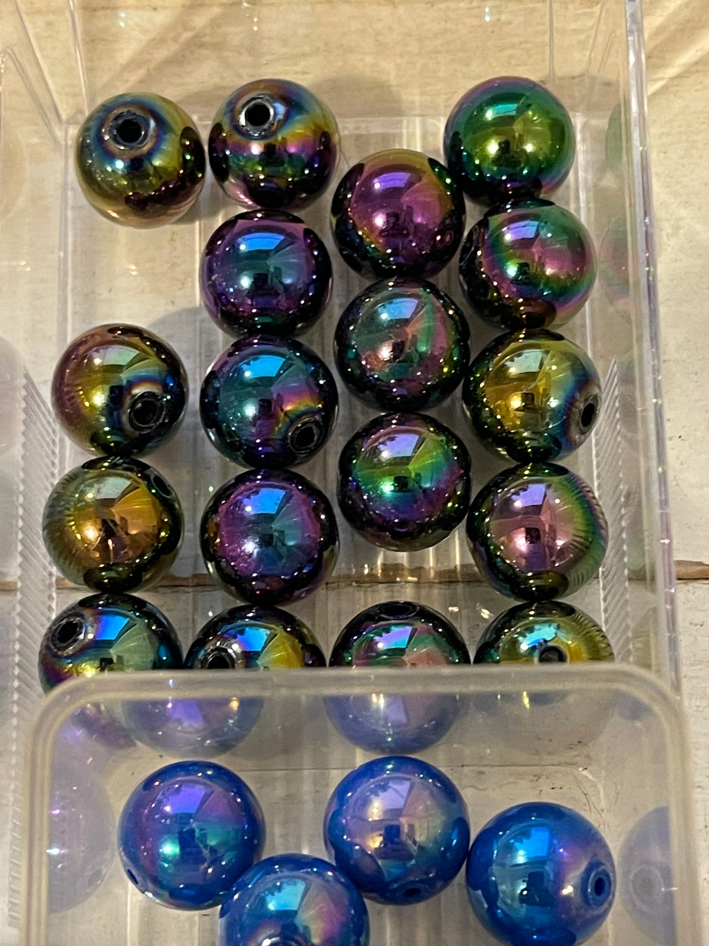 16mm ACRYLIC Bead SOLID COLORS w ABS Shine (24 Options)