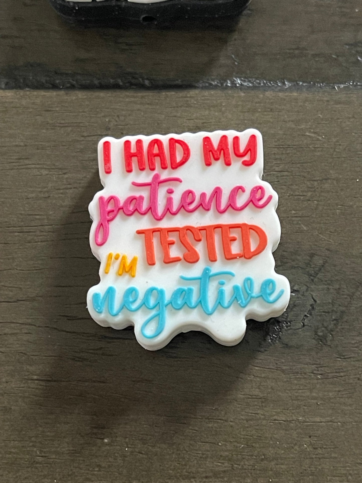 SILICONE FOCAL - Attitude/Patience/Anxiety Theme-Low Inventory