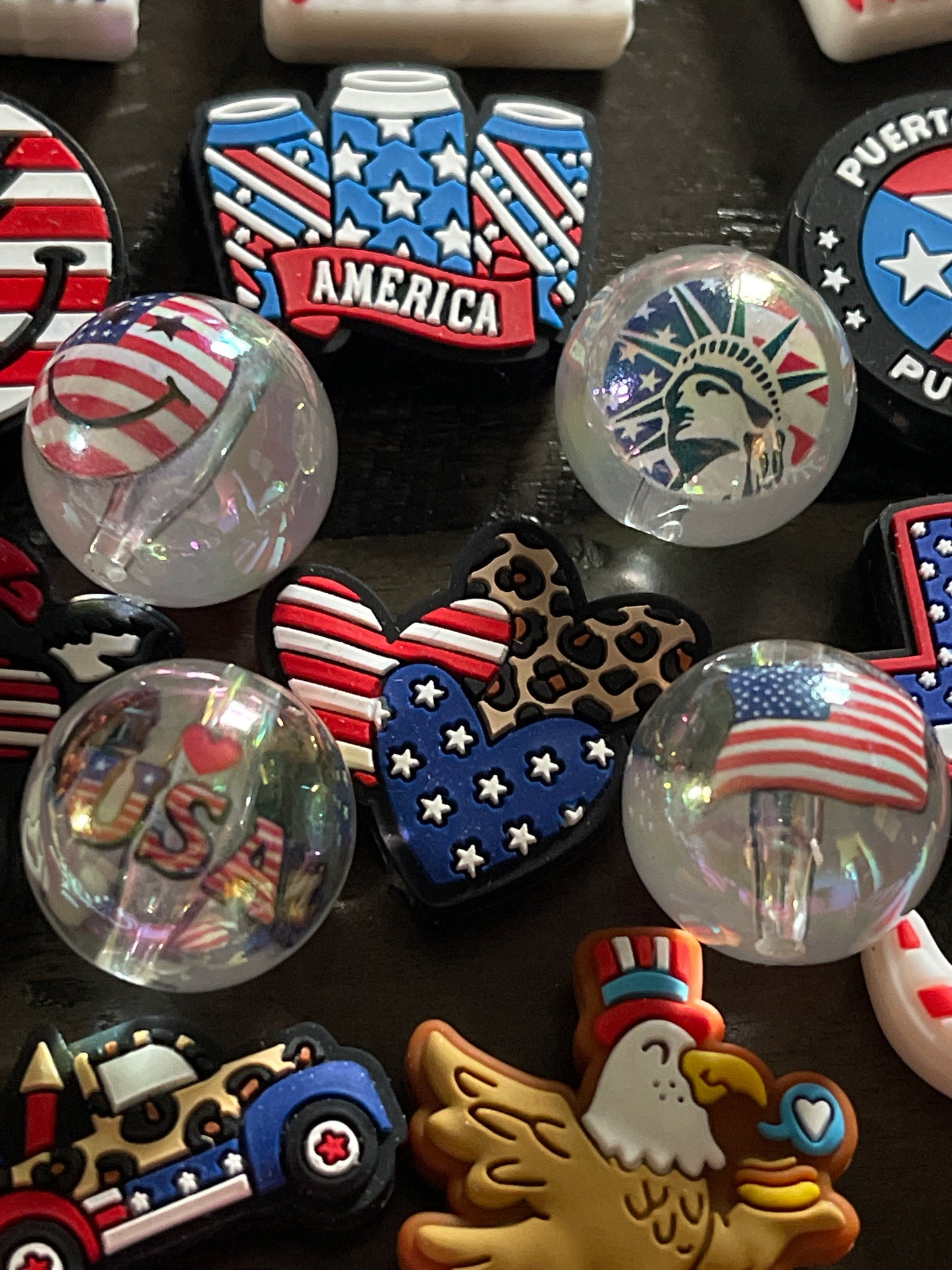 SILICONE FOCAL- Politcal - Patriotic, 4th of July Theme