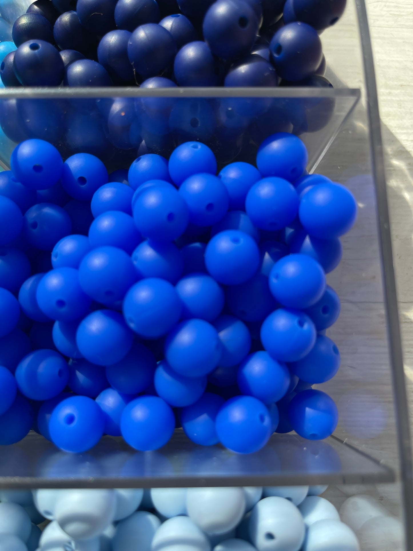 12mm SILICONE BEADS- Blues, Greens, & Purple