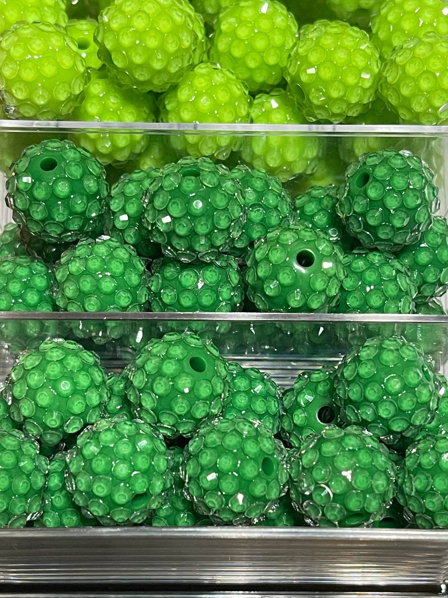 16mm CHUNKY RHINESTONE bubblegum Bead (15 Color Options)