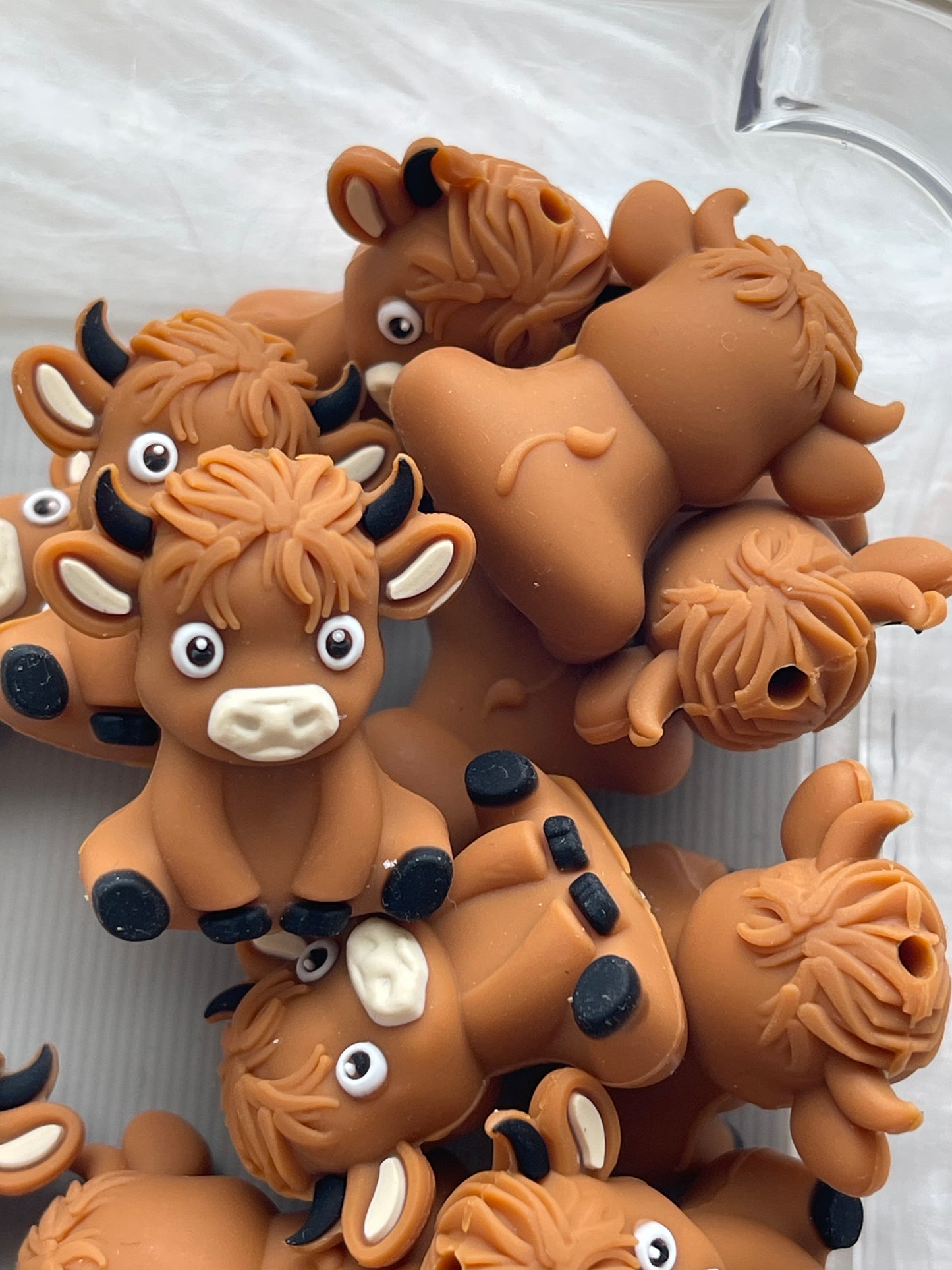 3D SILICONE FOCAL- Highland Cow