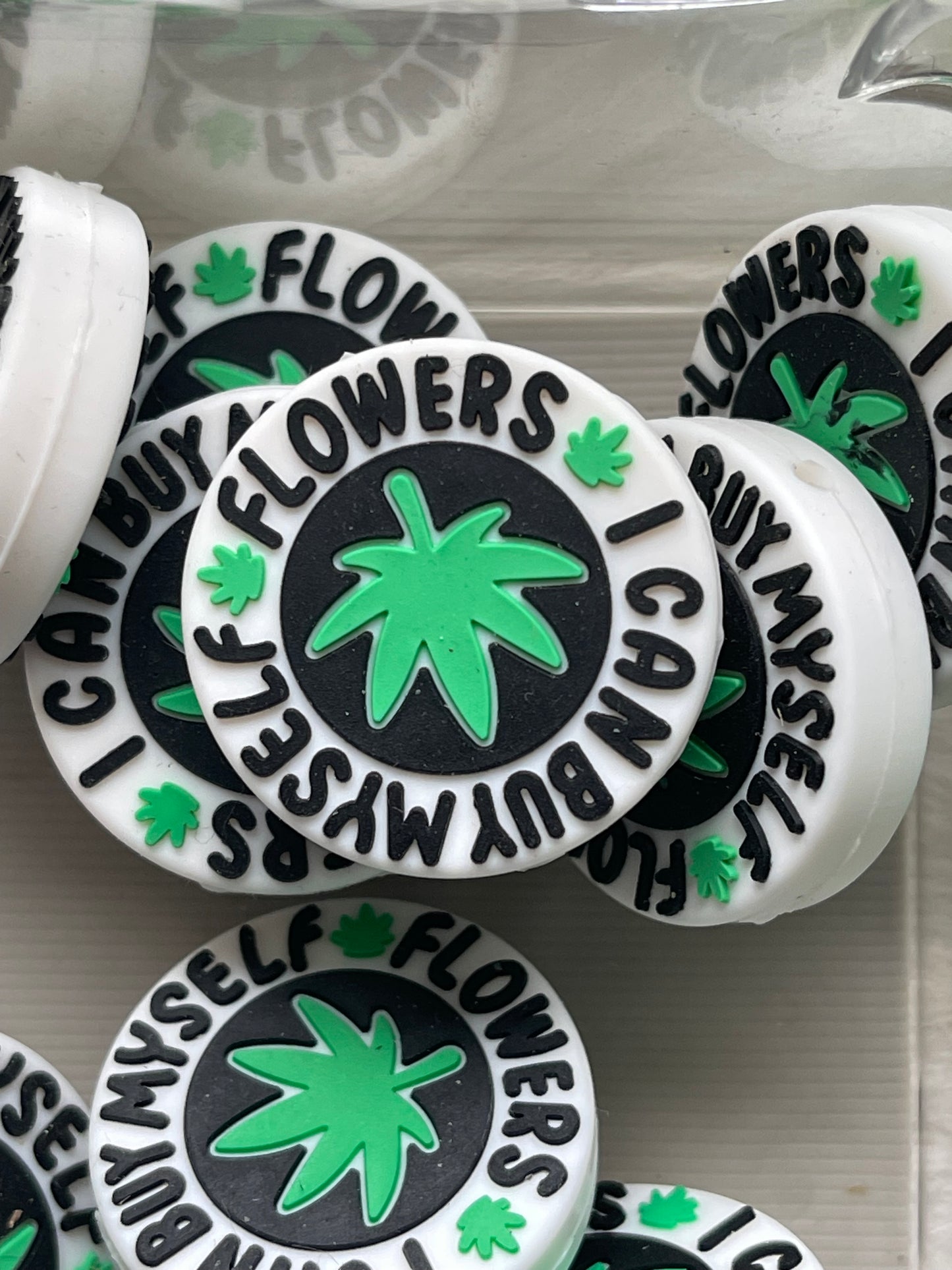 SILICONE FOCAL- Happy 420 Theme Weed Focals- (9 Options)