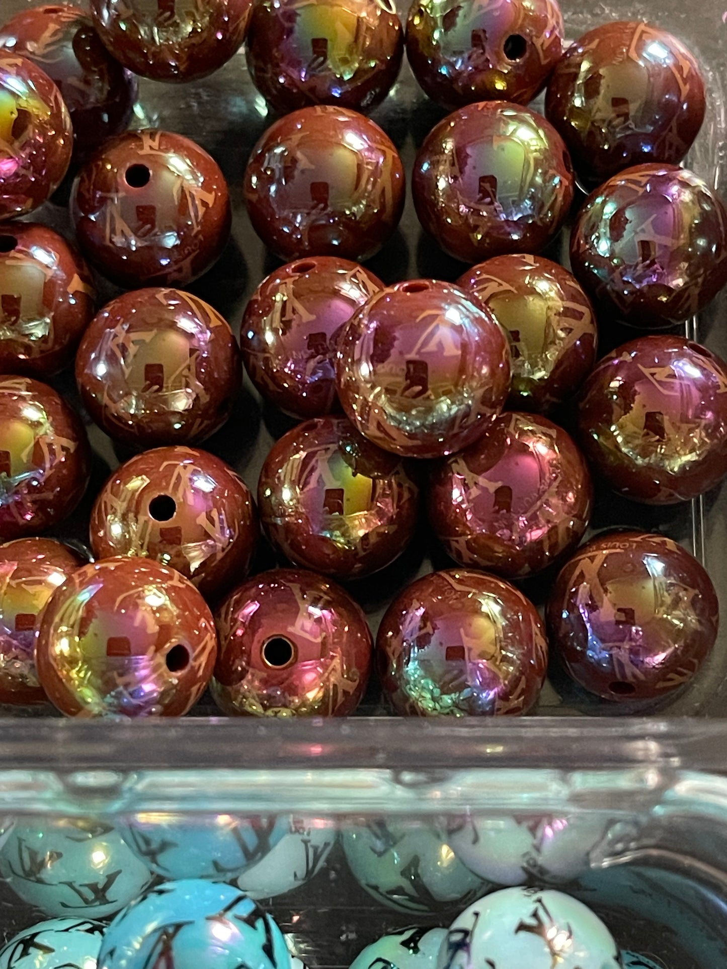 16mm ACRYLIC BEAD L'S (Hi-Gloss Coat) 14 Options