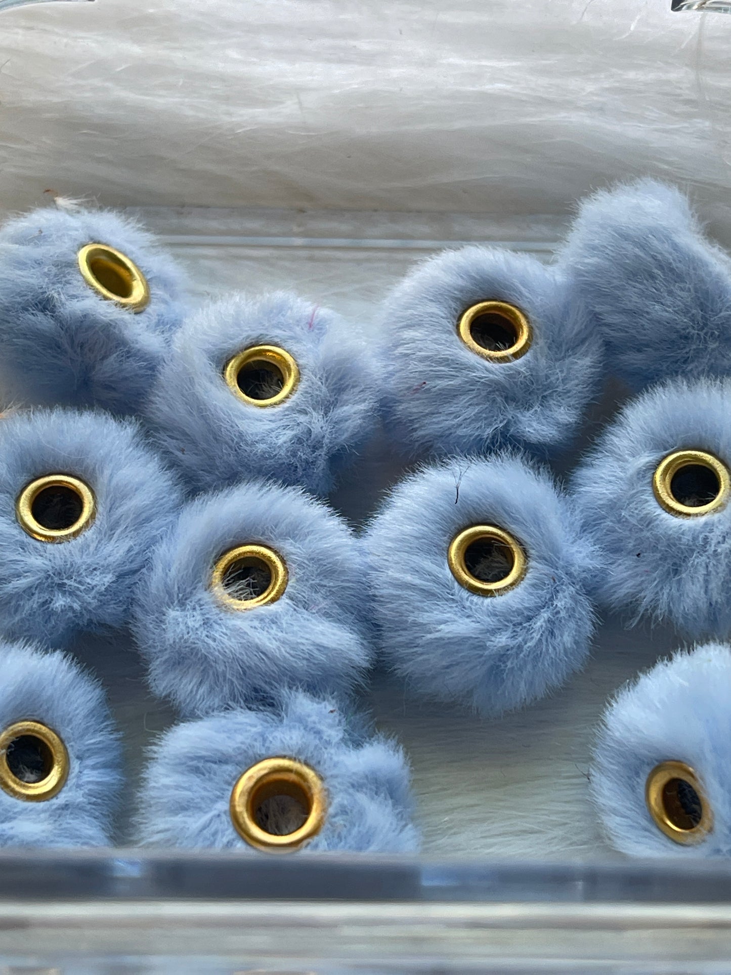 Spacers- 14mm Soft Fuzzy (35 colors)(Faux Rabbit Fur)