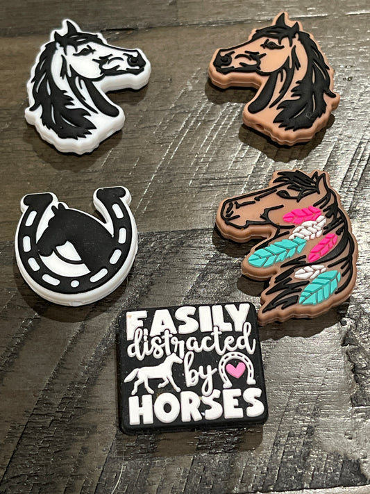 SILICONE FOCAL- Horses (7 Options)