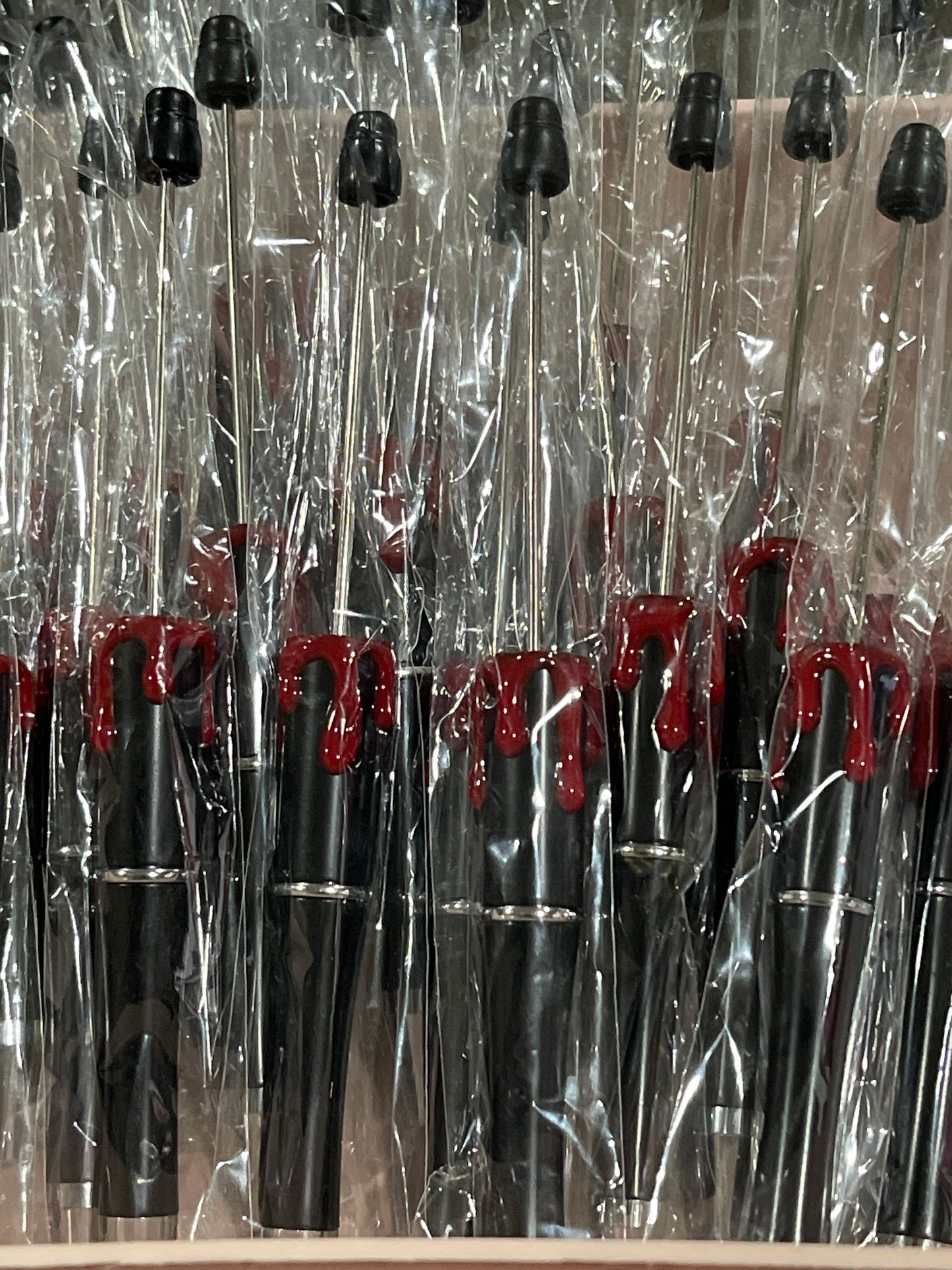 PEN BLANK Printed Blood drip Halloween Theme in Black or White