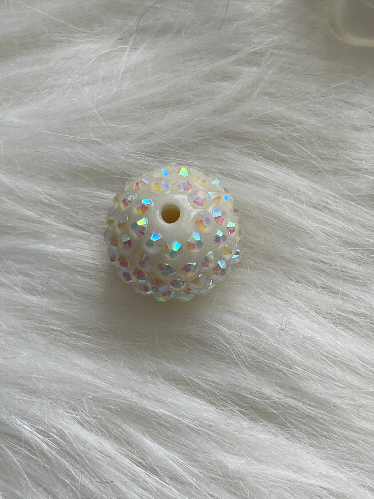20mm CHUNKY ABS RHINESTONE Beads- Solids (33 Options)