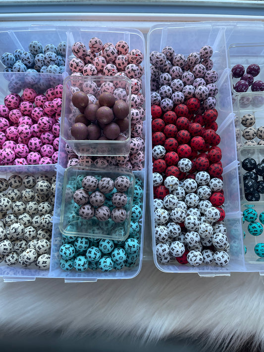 15mm SILICONE BEADS L'S (14 OPTIONS)