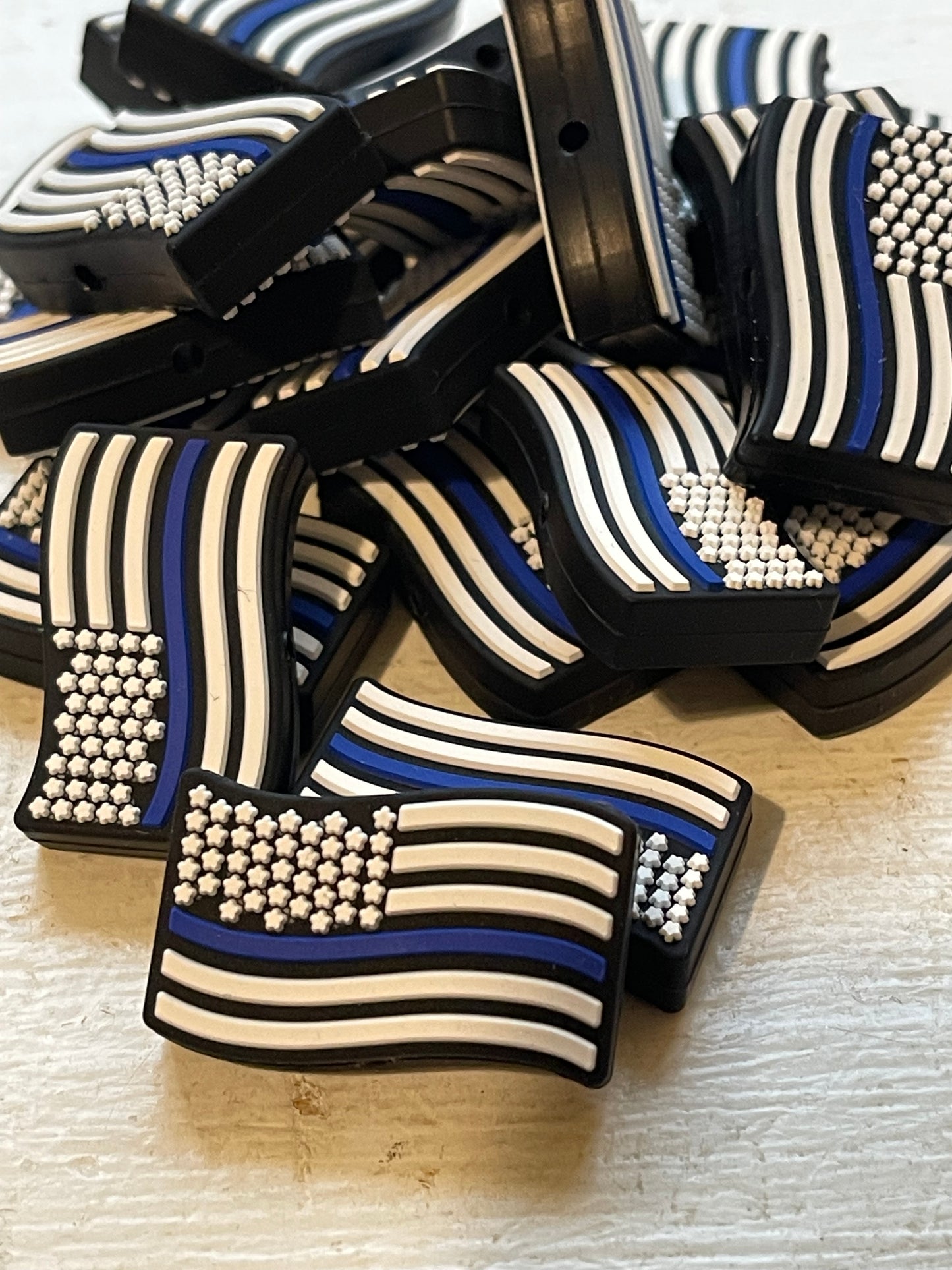 SILICONE FOCAL- POLICE Flag