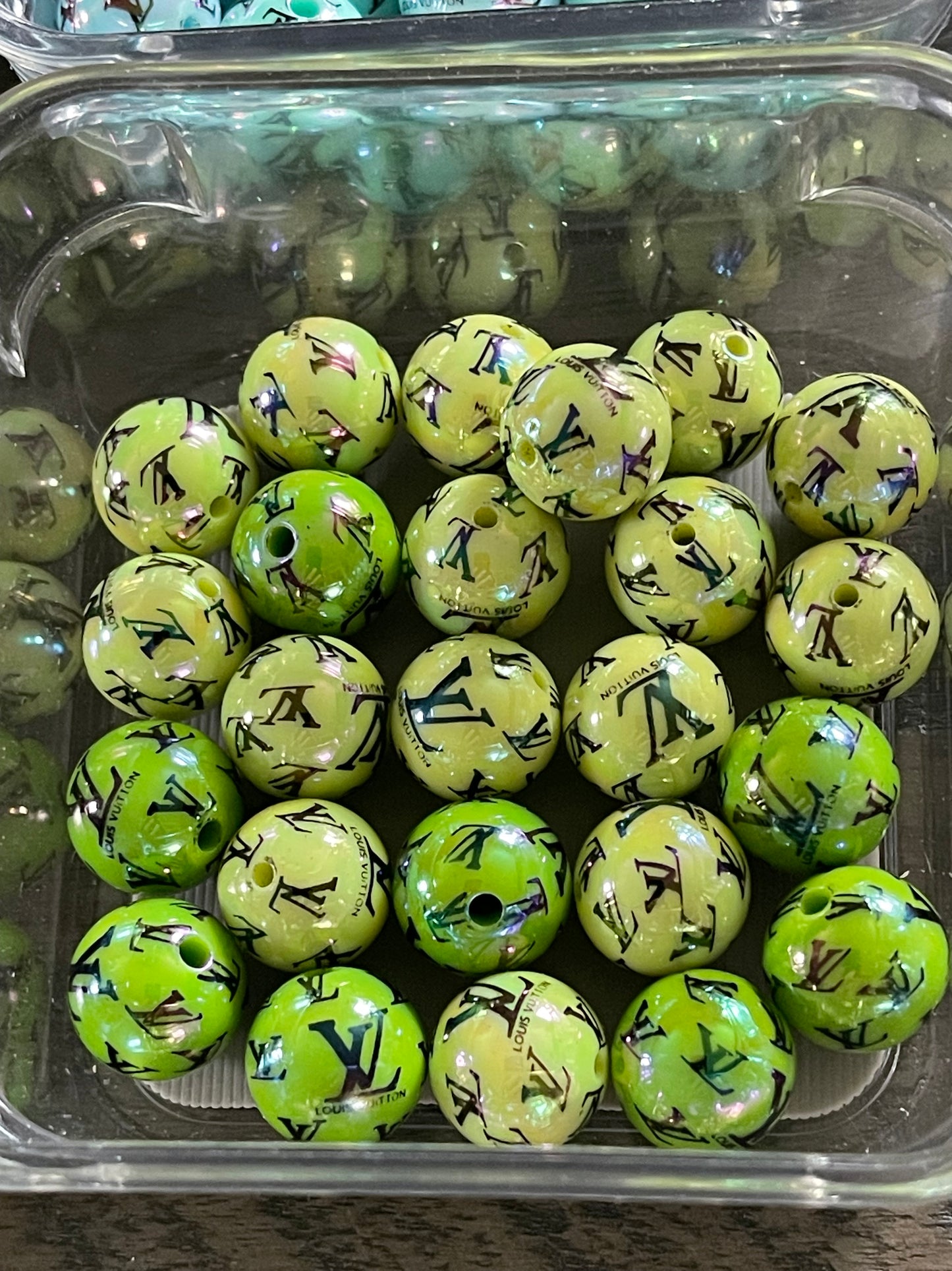 16mm ACRYLIC BEAD L'S (Hi-Gloss Coat) 14 Options