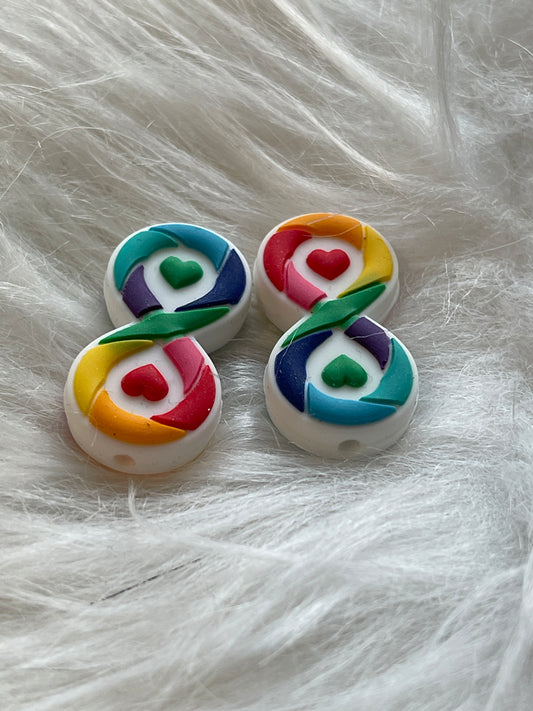 SILICONE FOCAL- Infinity Symbol-LGBT PRIDE