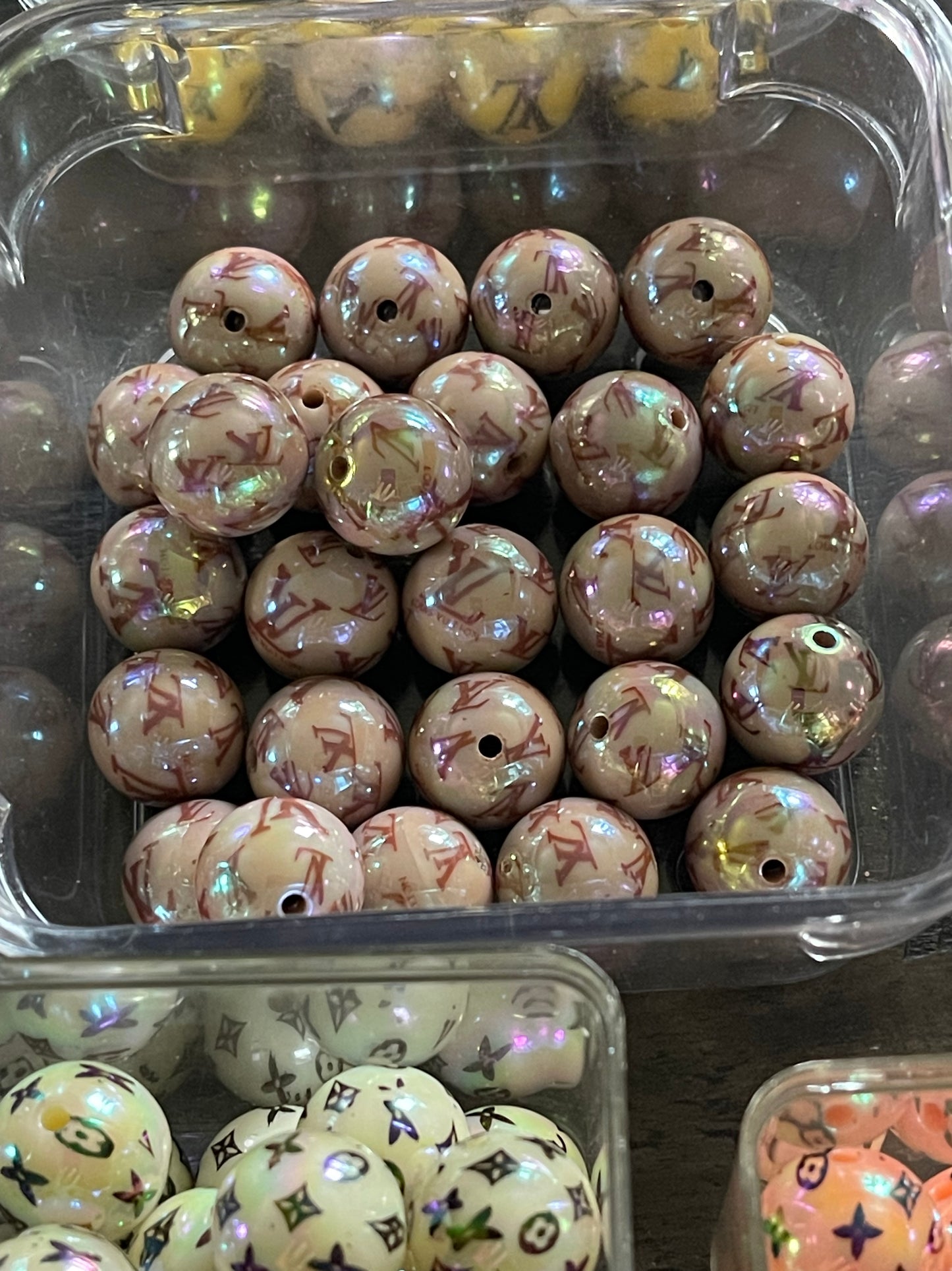 16mm ACRYLIC BEAD L'S (Hi-Gloss Coat) 14 Options
