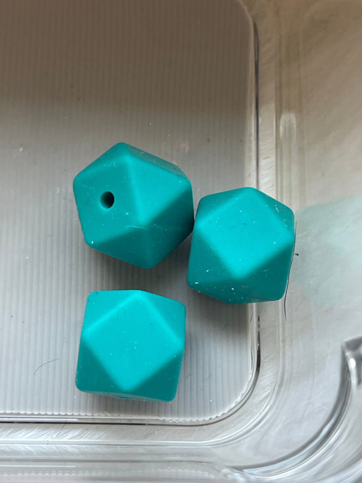 14.3mm SILICONE HEX BEADS (62 Options & Discount Scoop)