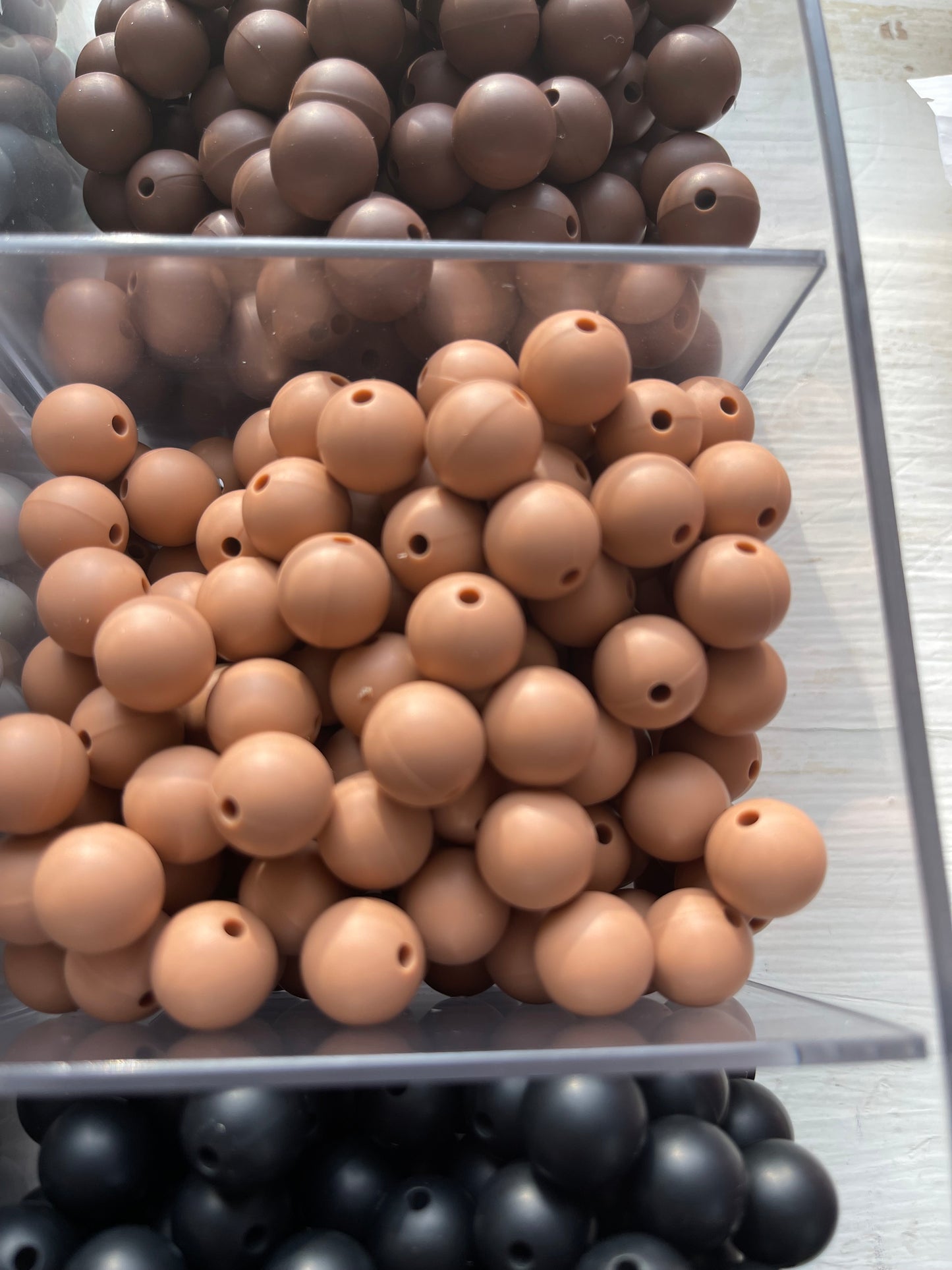 12mm SILICONE BEADS (Multiple Color Variations)