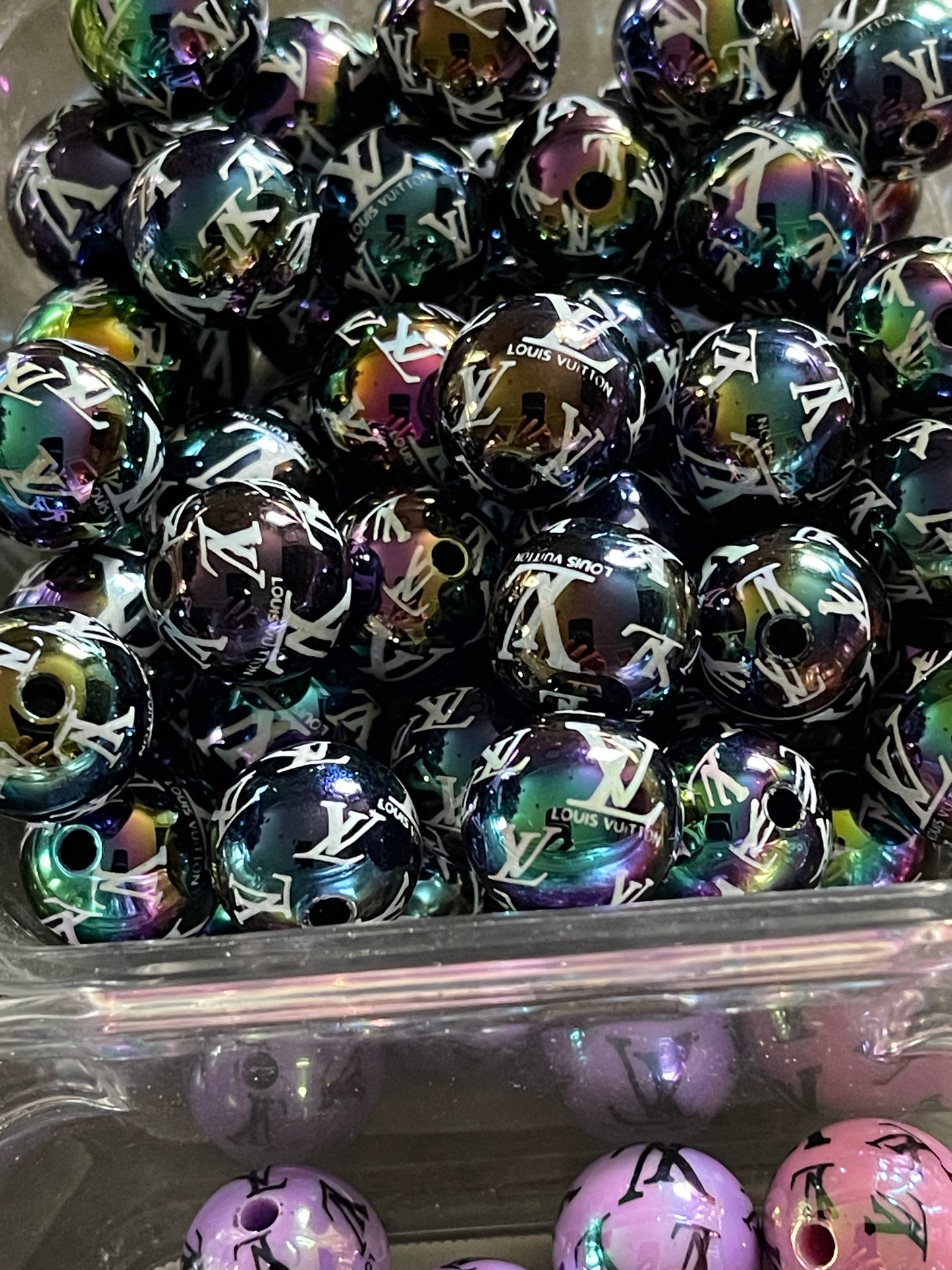 16mm ACRYLIC BEAD L'S (Hi-Gloss Coat) 14 Options