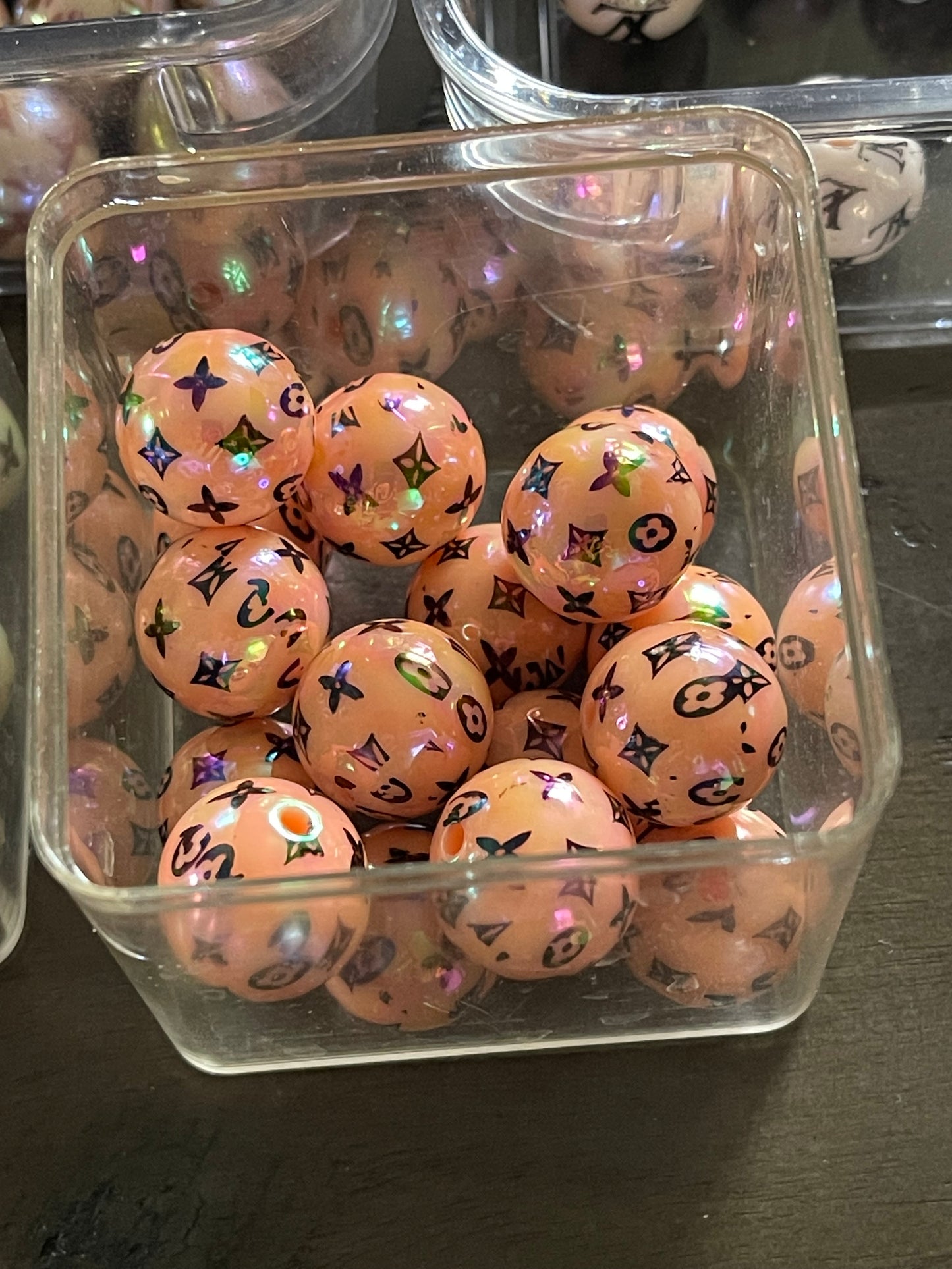 16mm ACRYLIC BEAD L'S (Hi-Gloss Coat) 14 Options