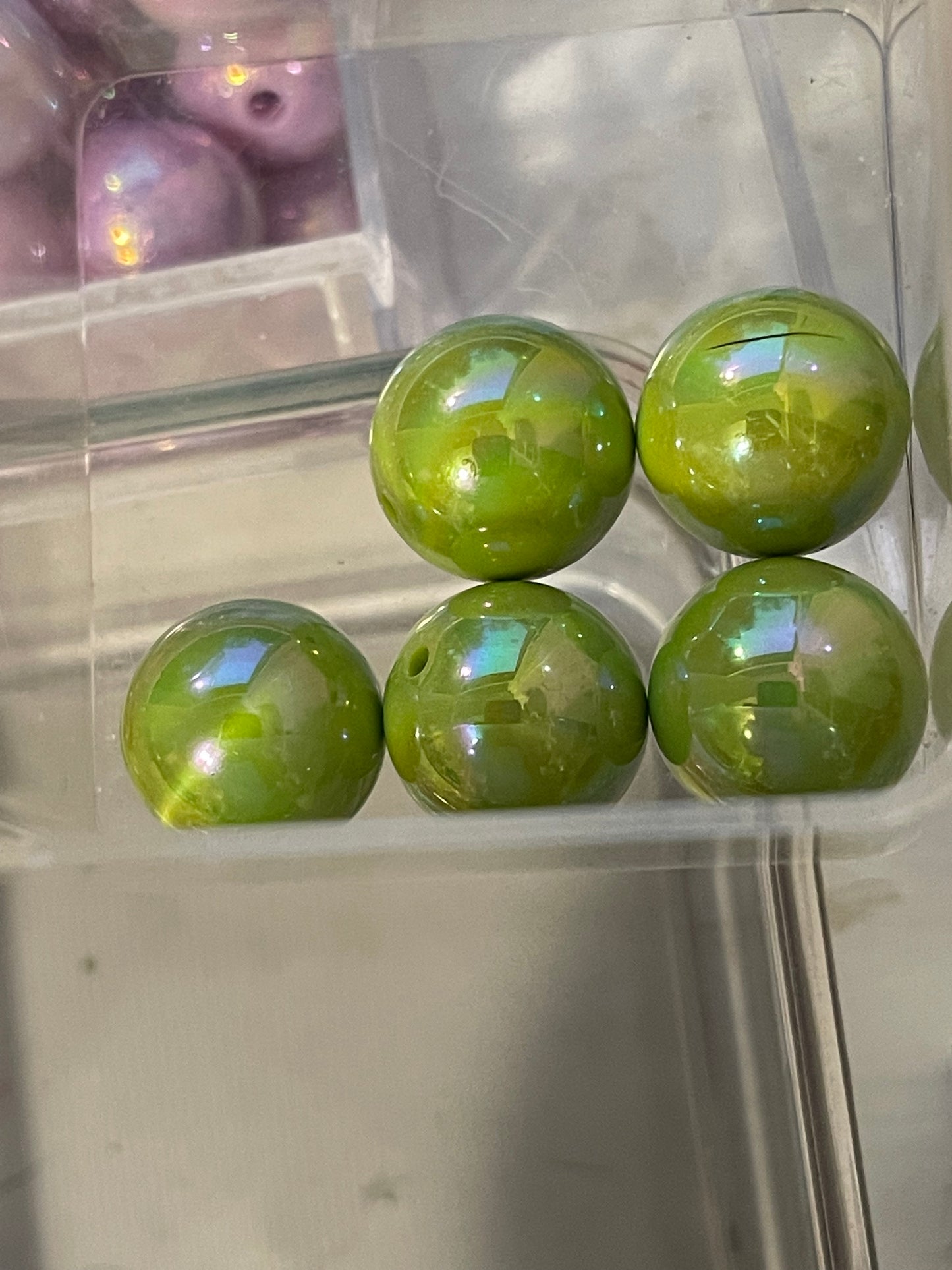 16mm ACRYLIC Bead SOLID COLORS w ABS Shine (24 Options)