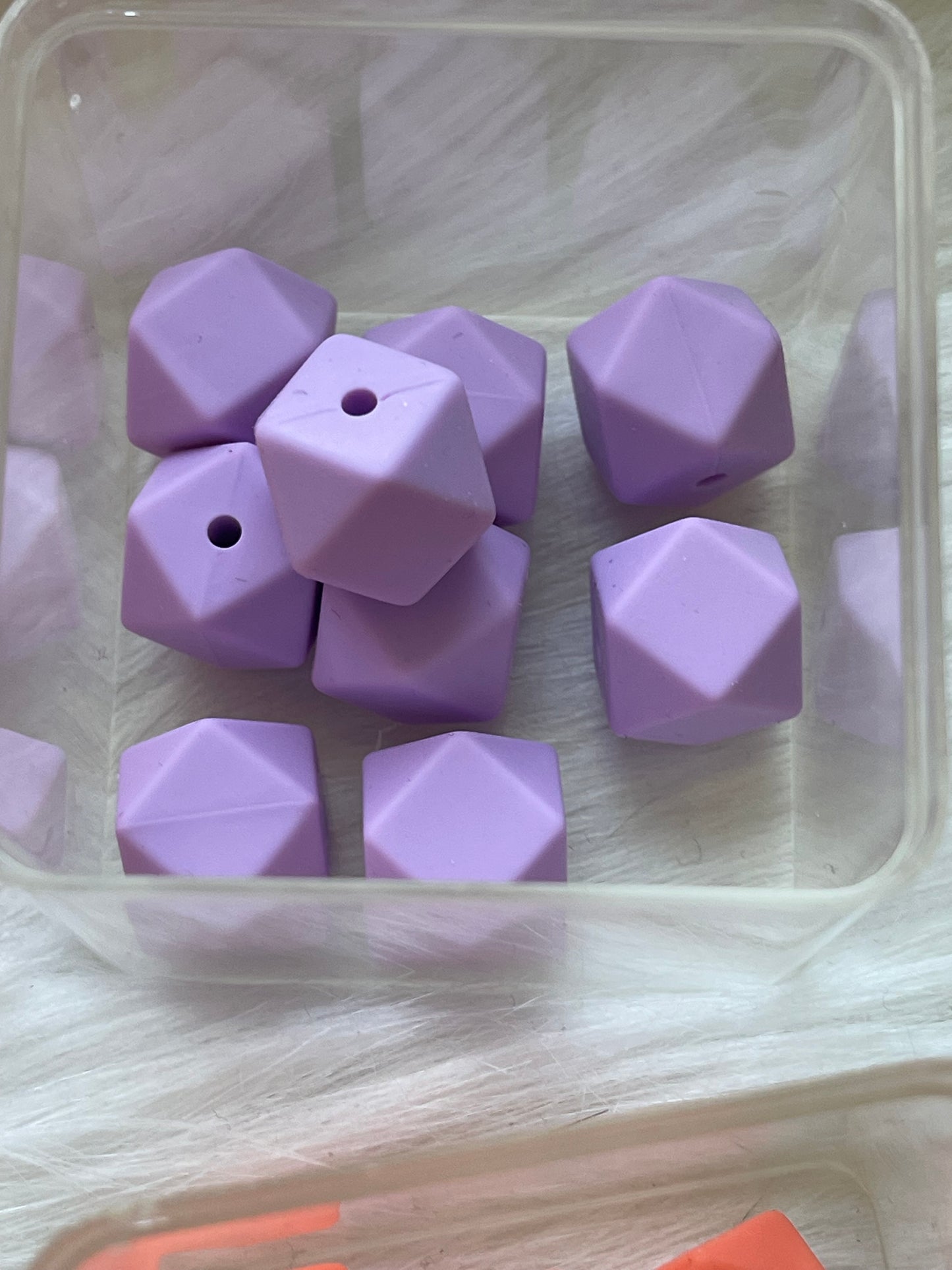 14.3mm SILICONE HEX BEADS (62 Options & Discount Scoop)