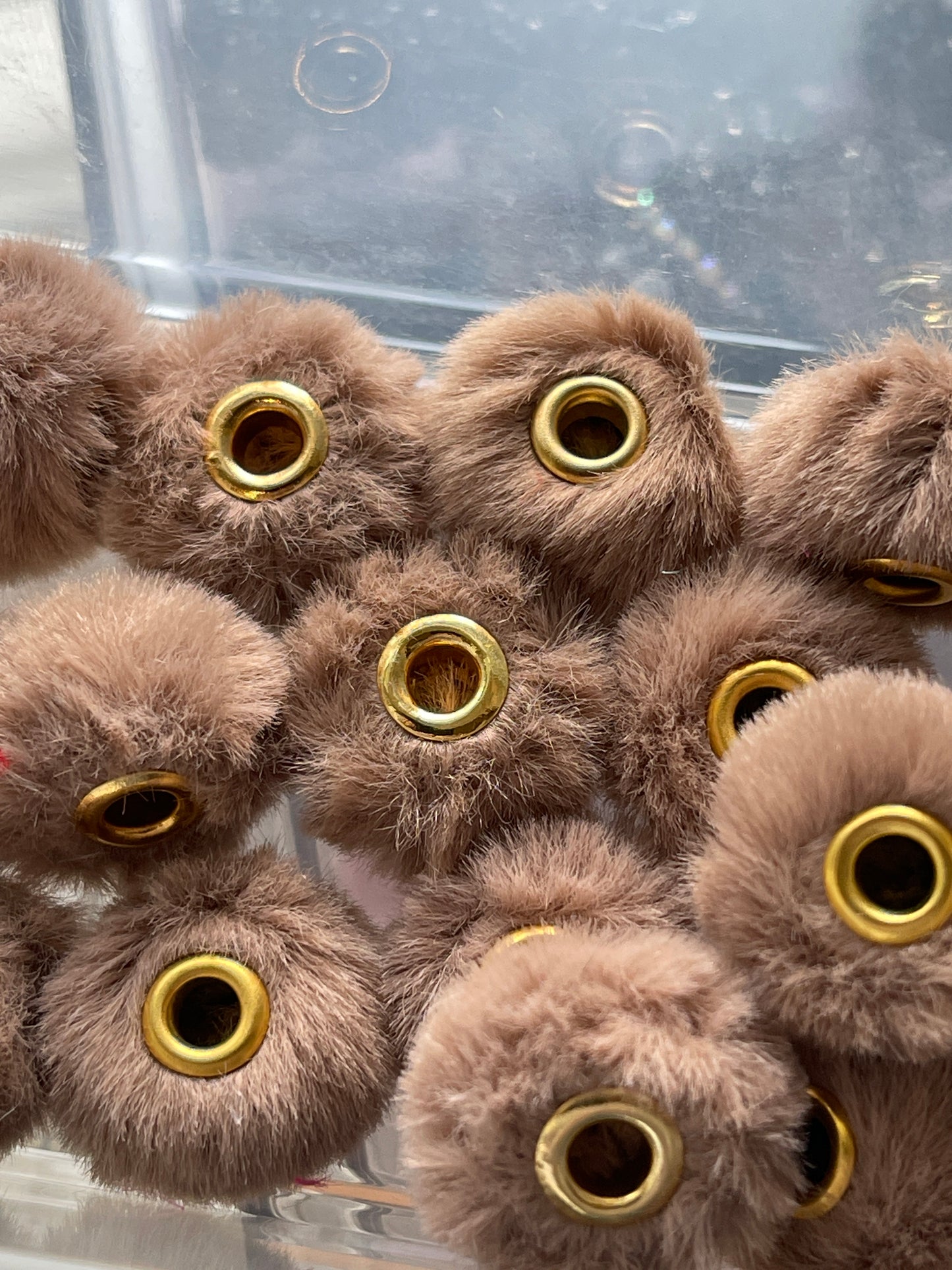 Spacers- 14mm Soft Fuzzy (35 colors)(Faux Rabbit Fur)