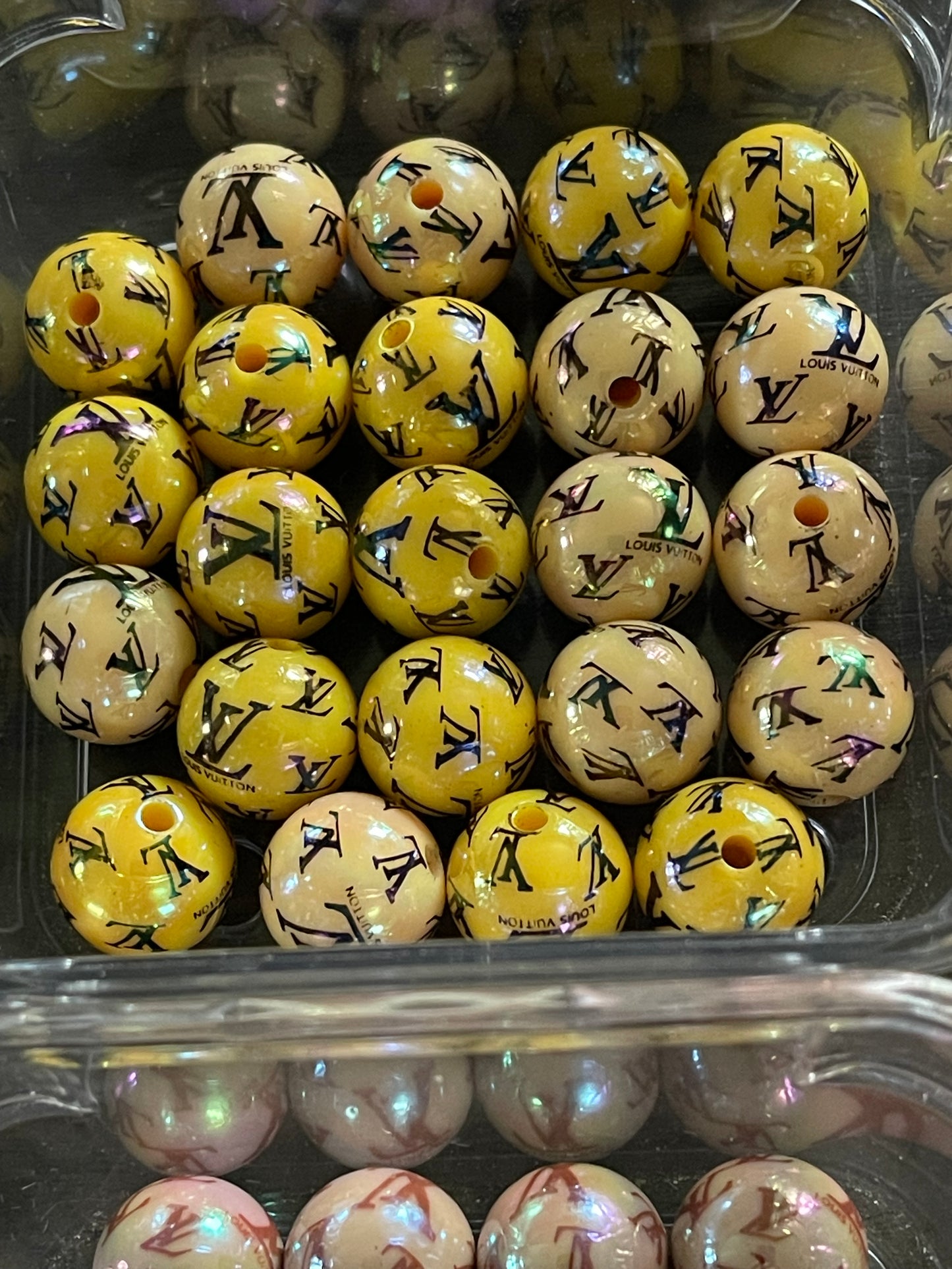 16mm ACRYLIC BEAD L'S (Hi-Gloss Coat) 14 Options
