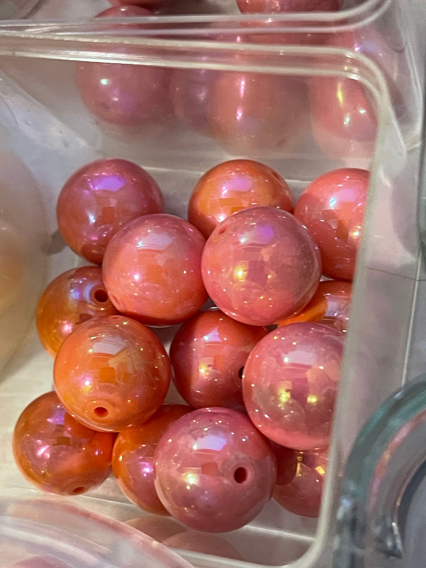 16mm ACRYLIC Bead SOLID COLORS w ABS Shine (24 Options)