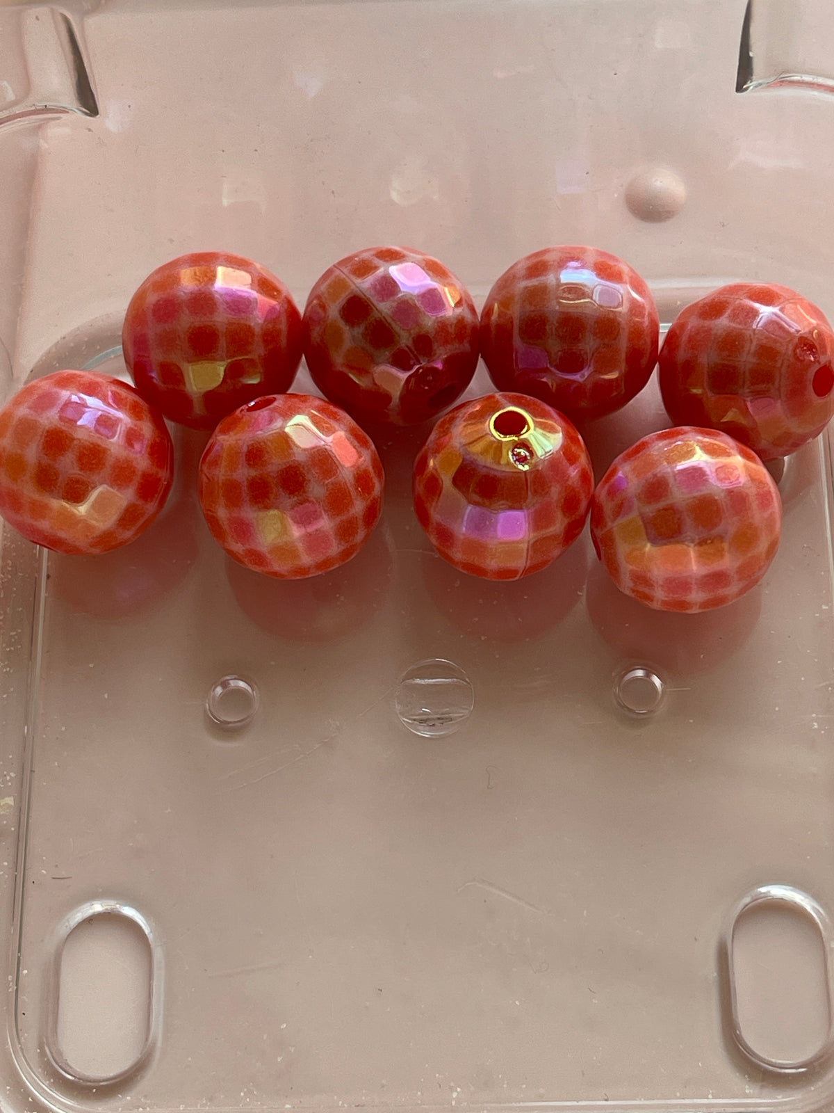 16mm ACRYLIC BEAD Disco Ball w/ ABS Shine (14 Options)