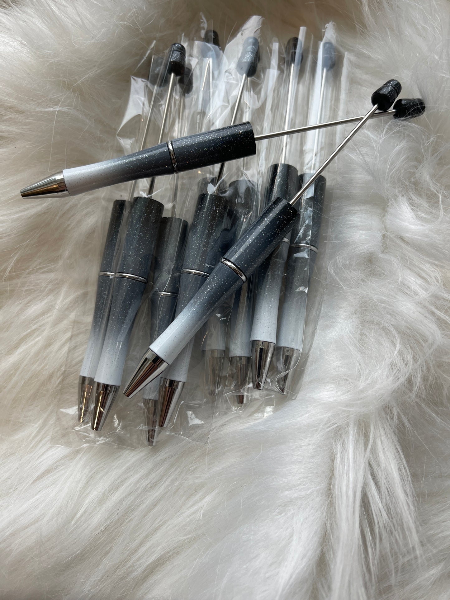 PEN BLANK BLACK Ombre Glitter (quantity discount available)