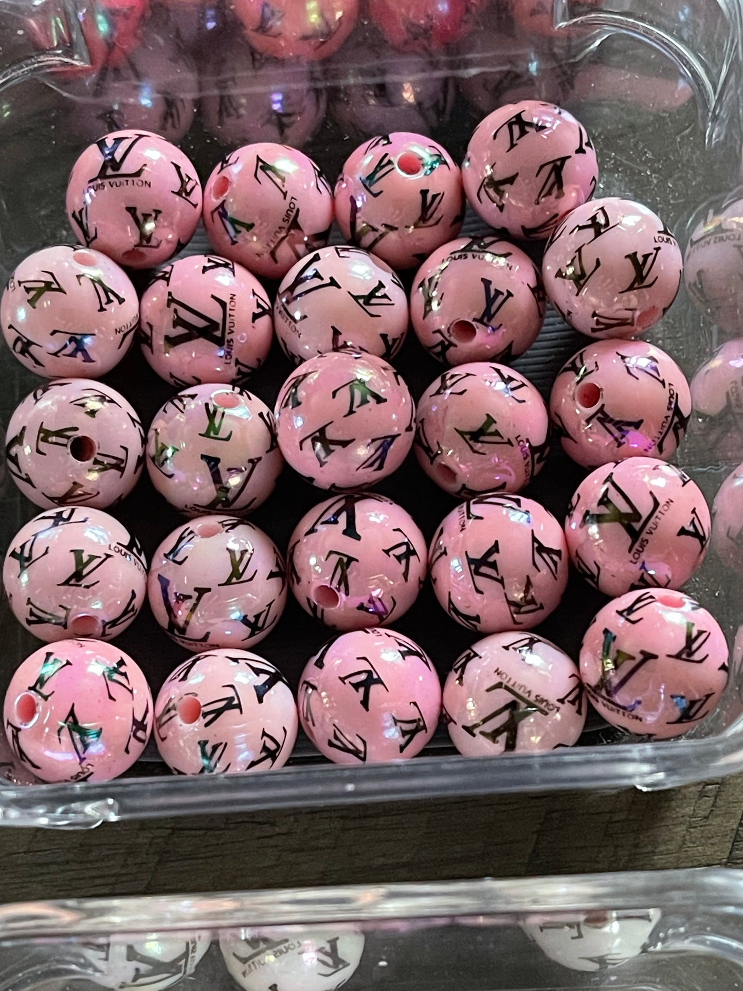 16mm ACRYLIC BEAD L'S (Hi-Gloss Coat) 14 Options