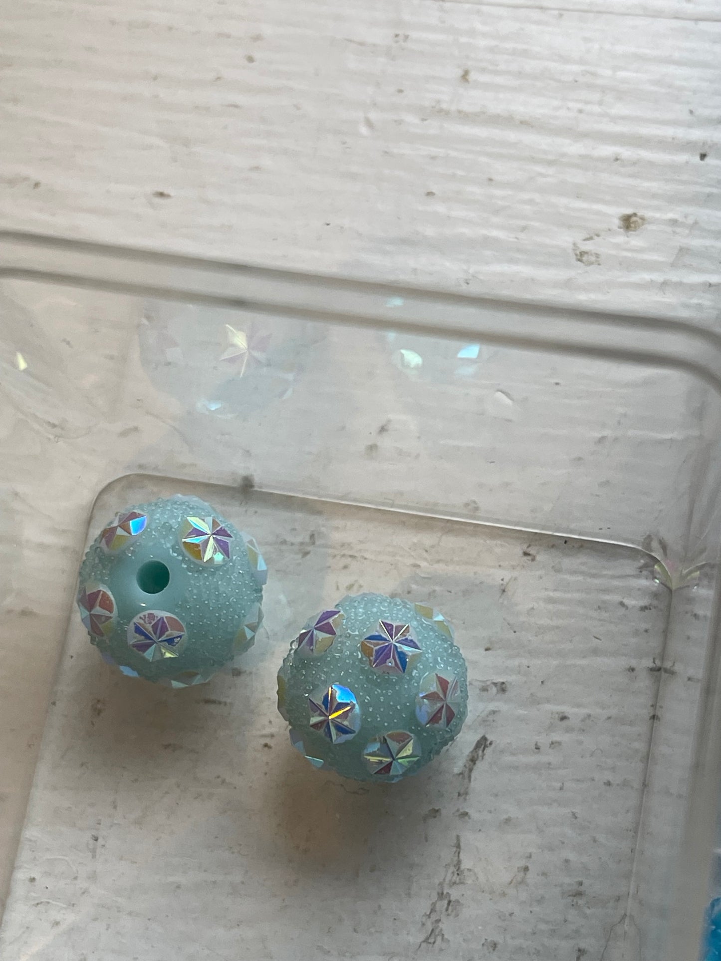 15mm Acrylic Sugar BEADS with STARS (16 Color Options)