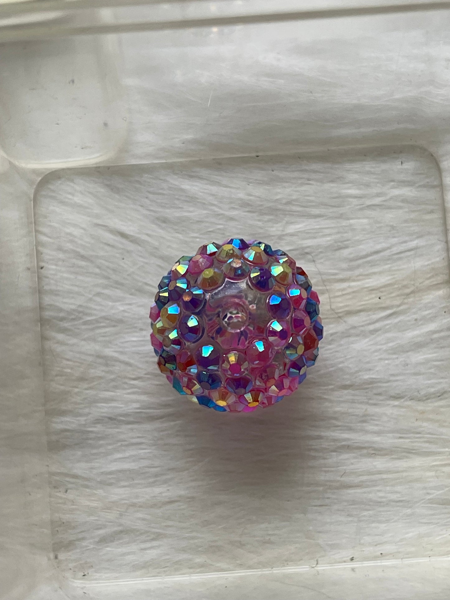 20mm CHUNKY RHINESTONE Bead- Stripes (9 Options)