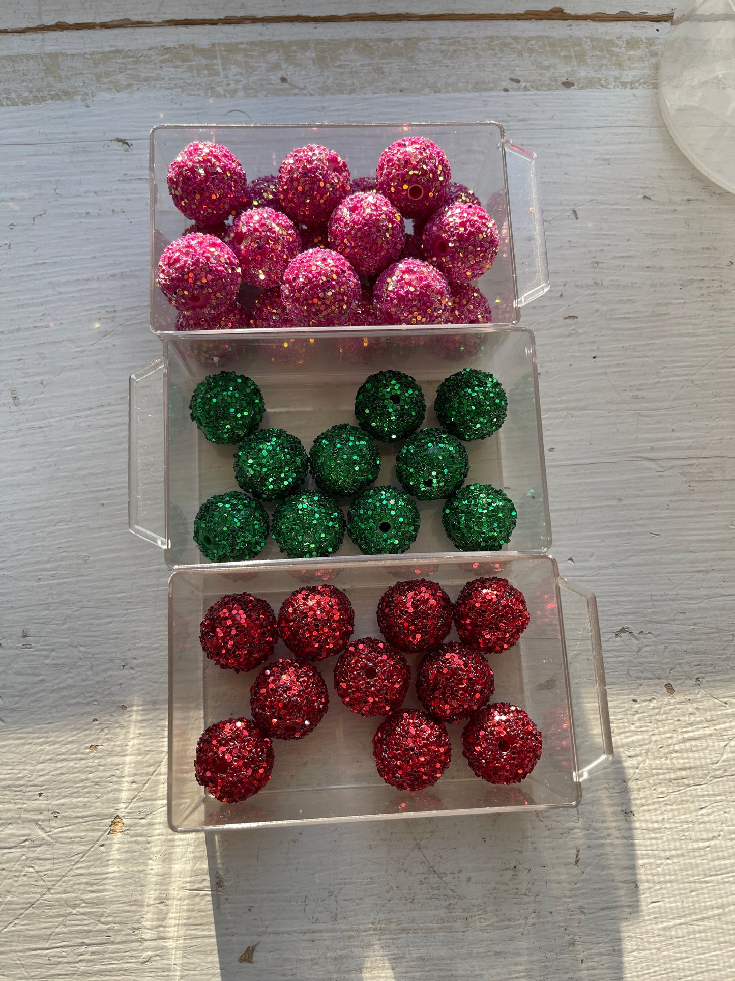 18mm Glitter BEADS (2 Options)