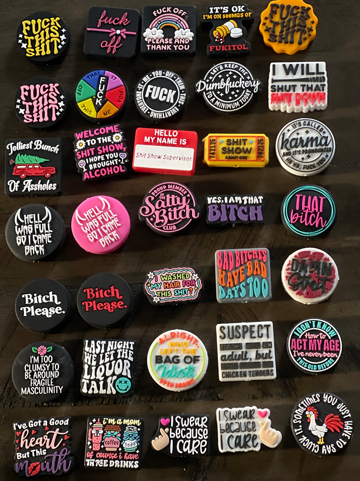 SILICONE FOCAL - Adult/Sarcasm/Swear Theme