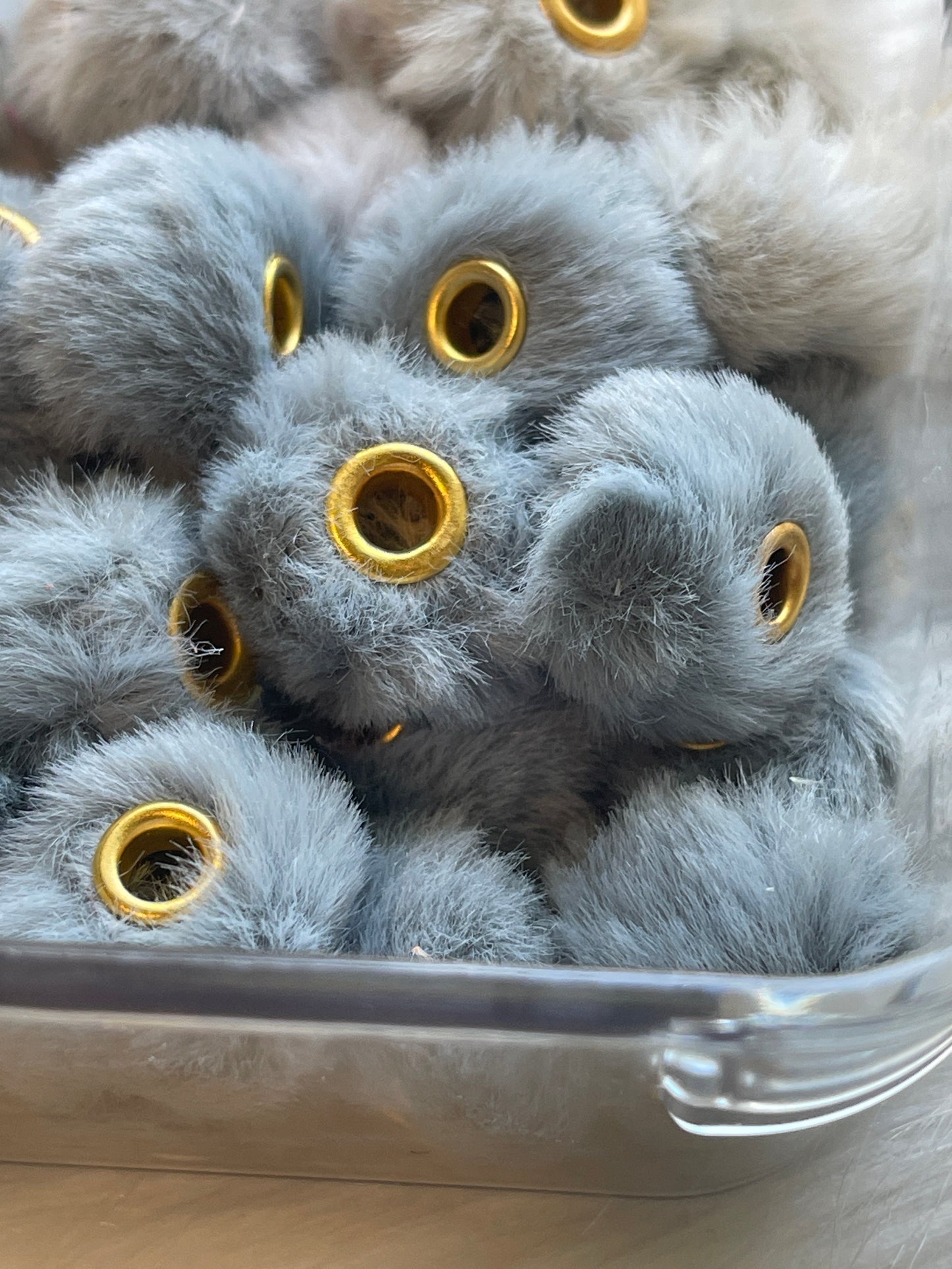 Spacers- 14mm Soft Fuzzy (35 colors)(Faux Rabbit Fur)