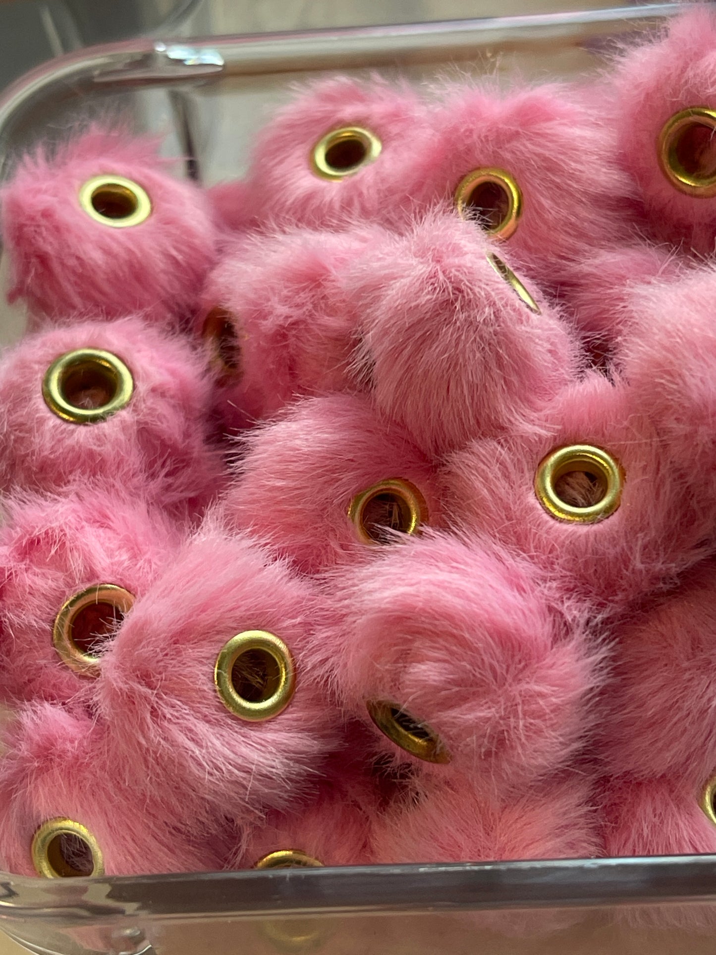 Spacers- 14mm Soft Fuzzy (35 colors)(Faux Rabbit Fur)