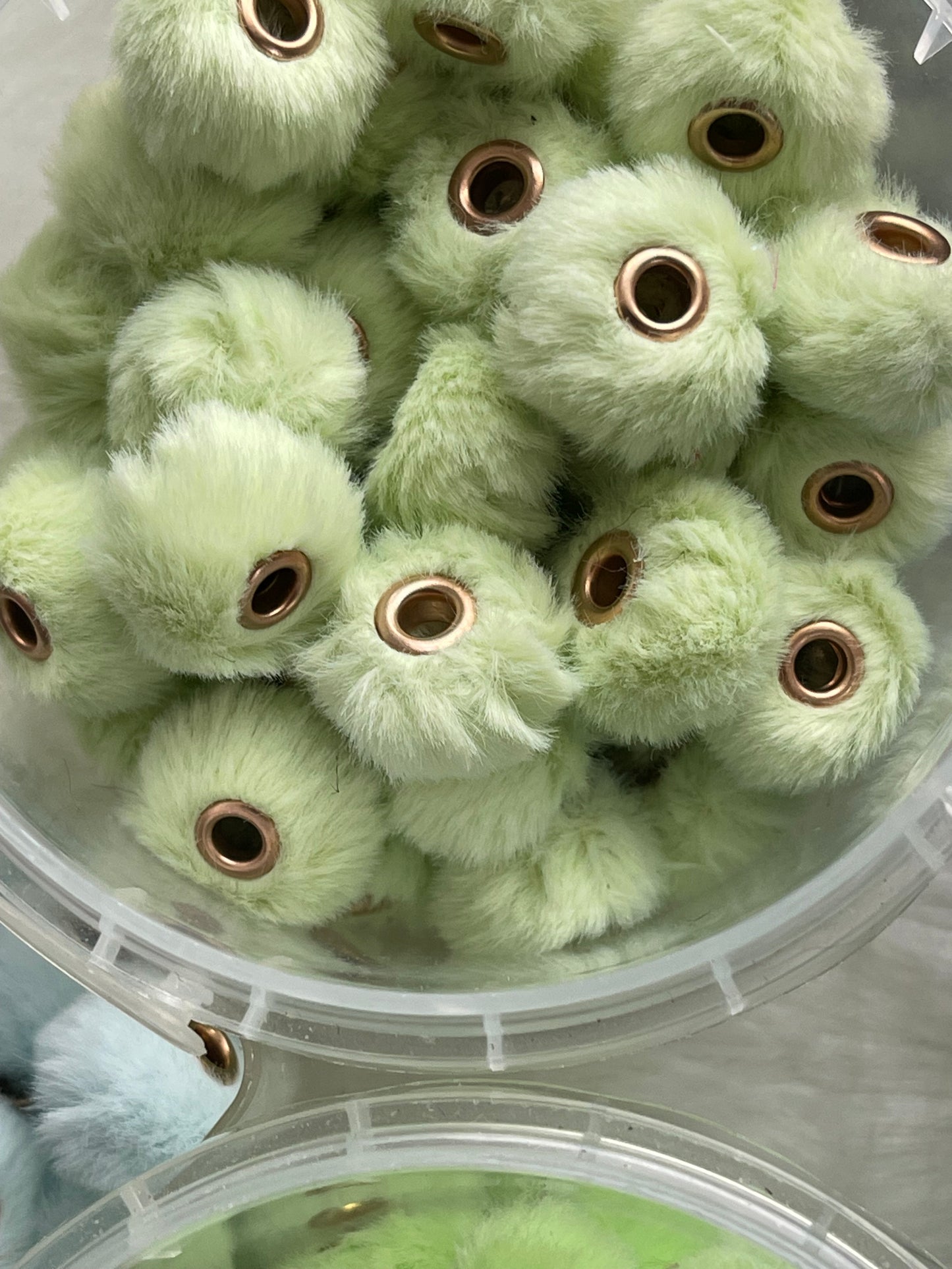 Spacers- 14mm Soft Fuzzy (35 colors)(Faux Rabbit Fur)