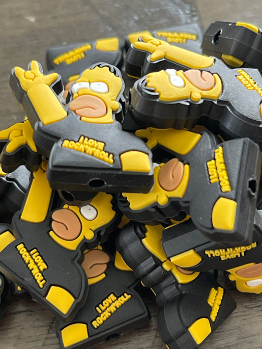 SILICONE FOCAL- Homer Simpson-I love Rock’n’Roll