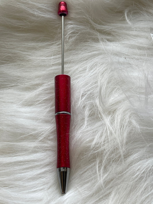 PEN BLANK DEEP RED Glitter (quantity discount available)