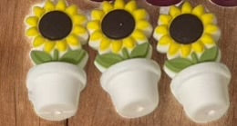 SILICONE FOCAL - MINI Flowers in a Pot (6 options)