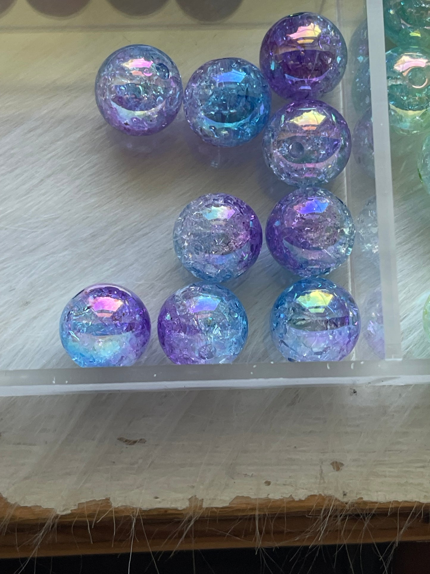 16mm ACRYLIC BEAD-CRACKLE (23 Options)